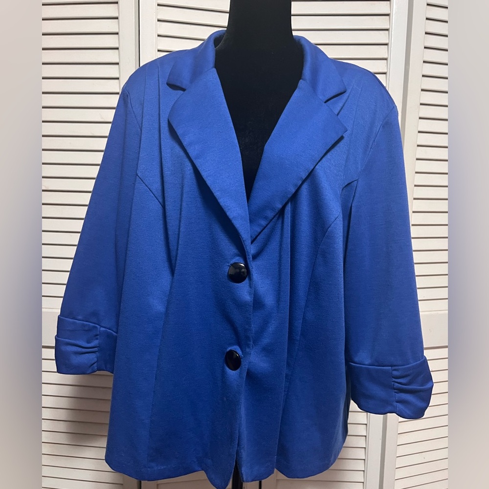 DRESS BARN Royal Blue Blazer Size 3x